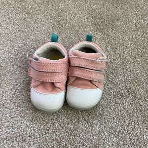 Ten Little Toddler Pink Velcro Sneakers Size 4